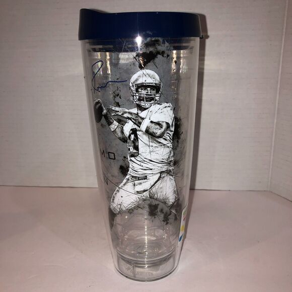 New Tony Romo Jason Whitten Dallas Cowboys Tritan USA 26 oz Tumbler NFLPA - Picture 3 of 8